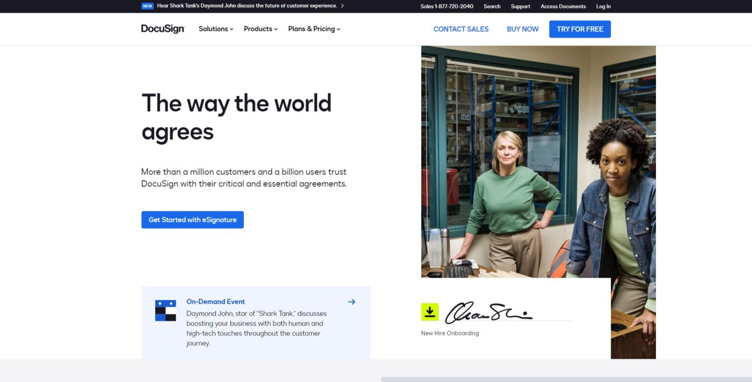 Docusign Hero Image