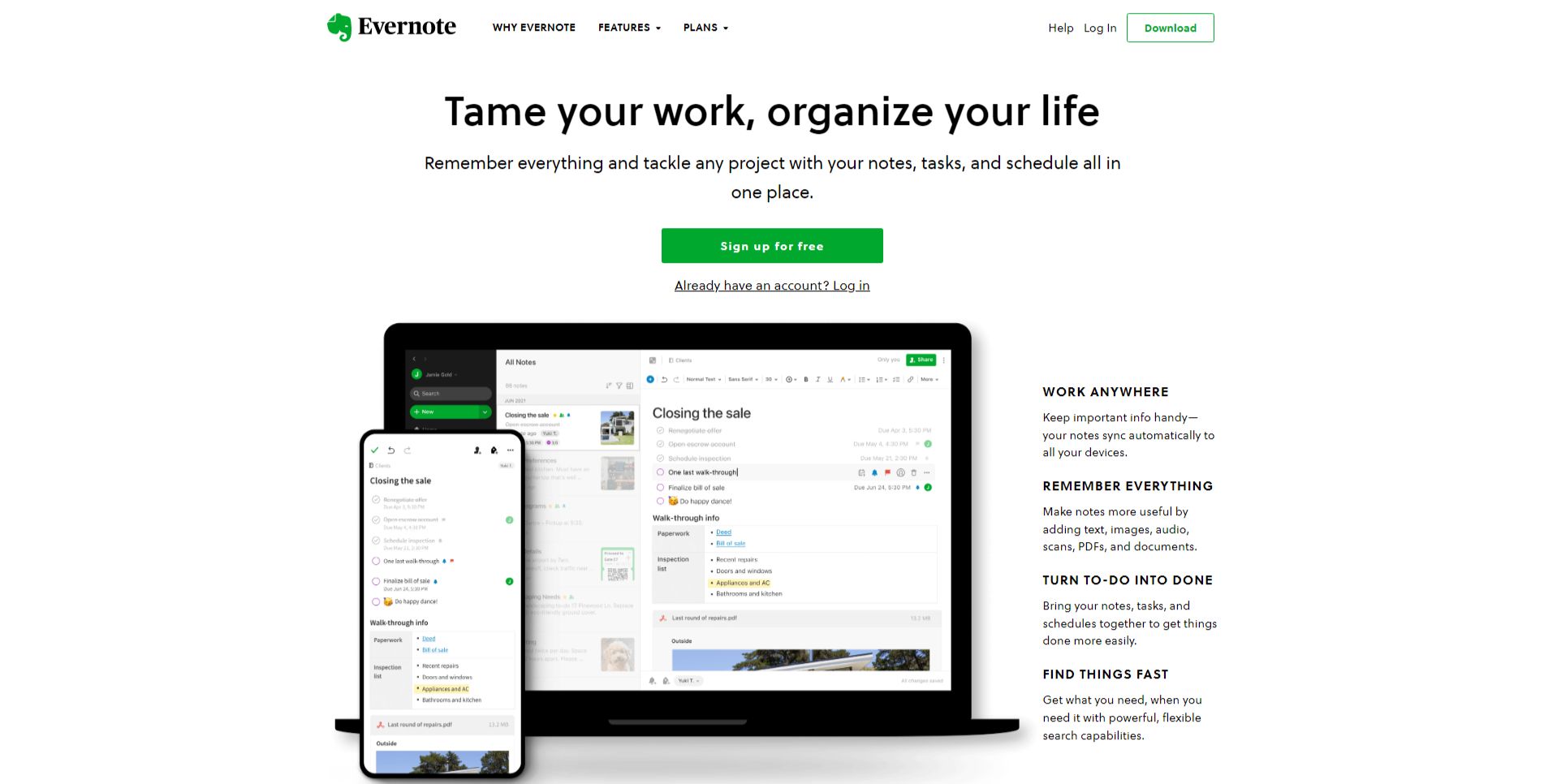 Evernote Hero Image