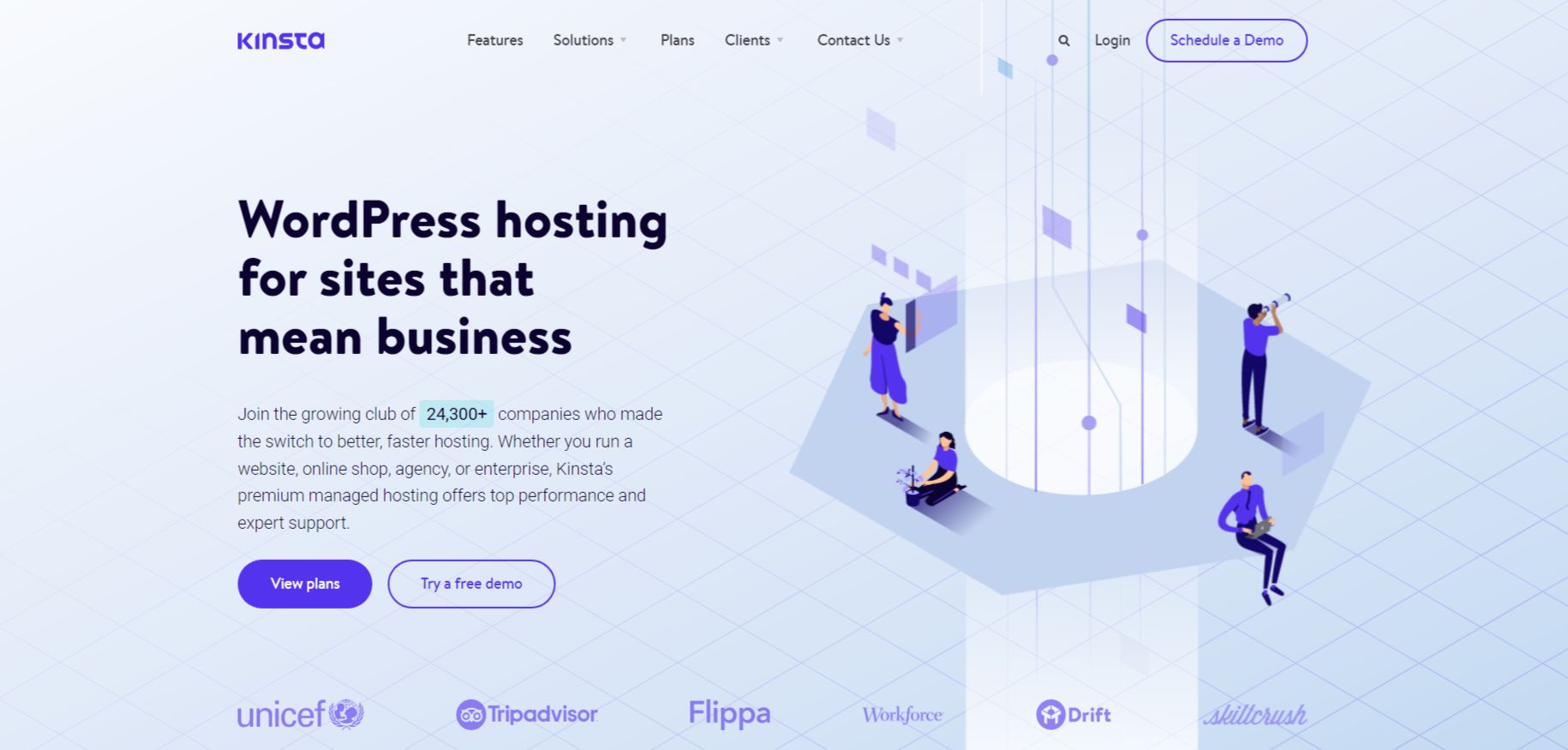 Kinsta saas hero image