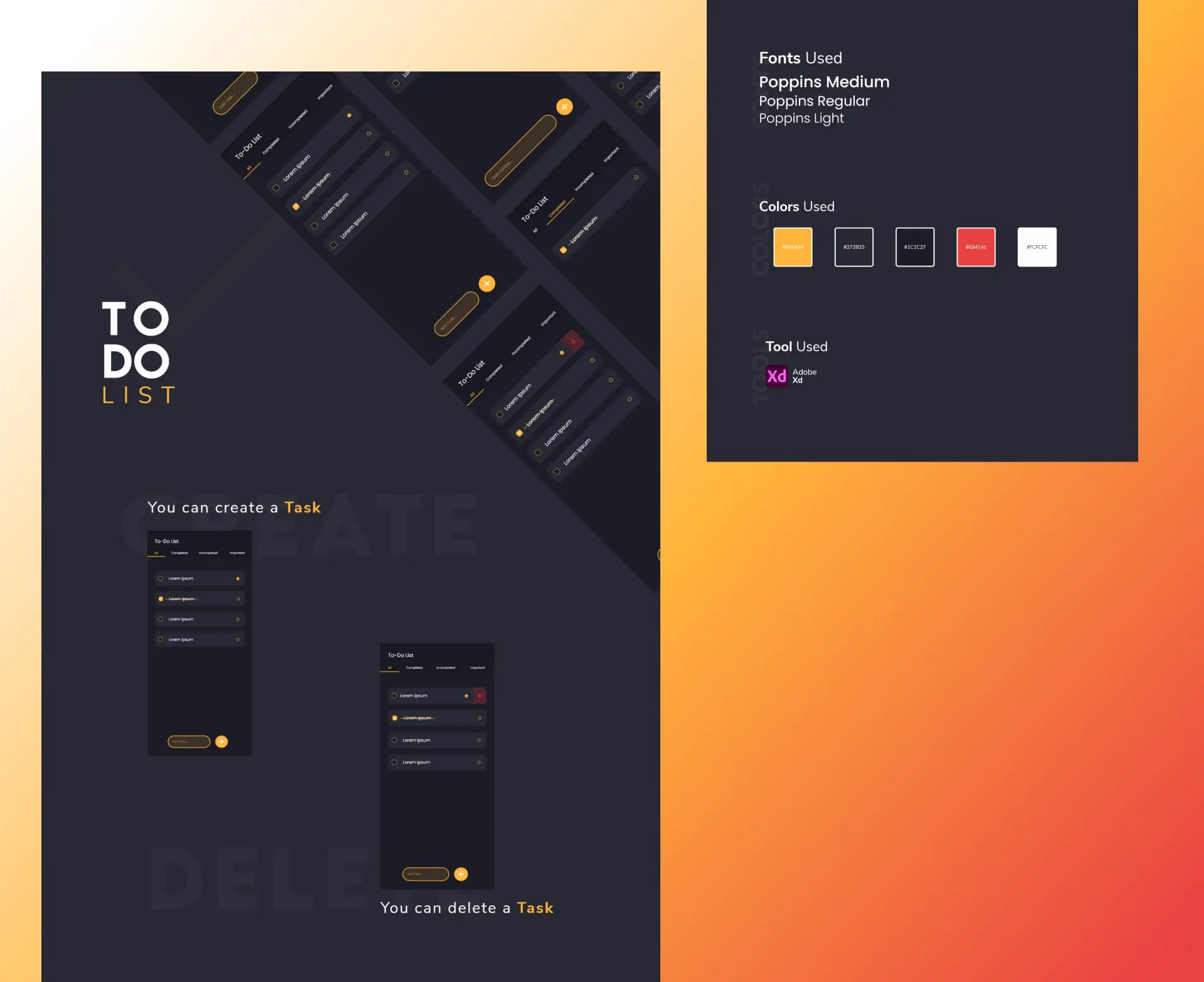 Mobile app UI design example 3