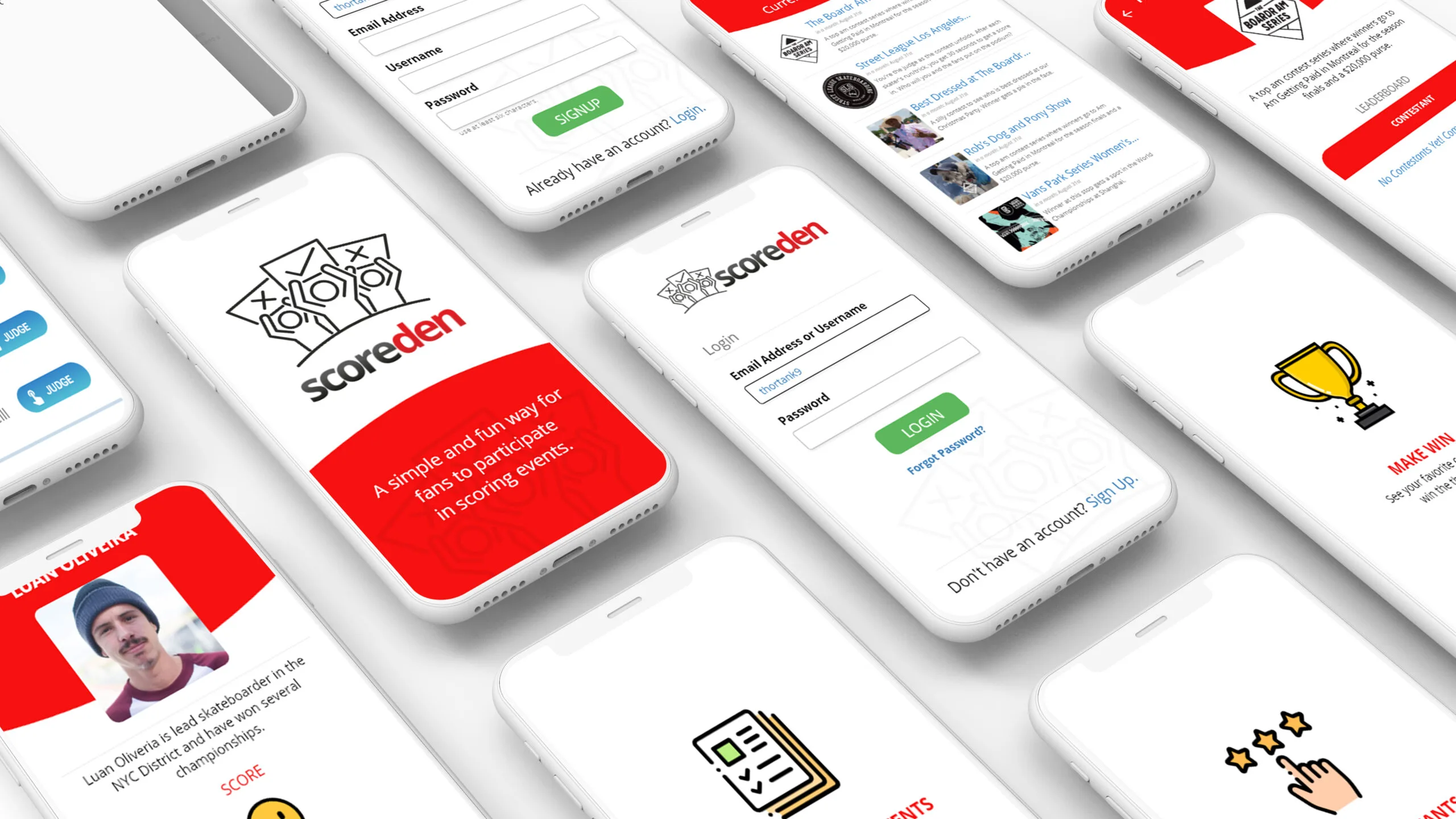 Mobile app UI design example 1