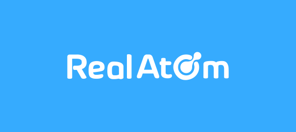 real atom logo design draftss