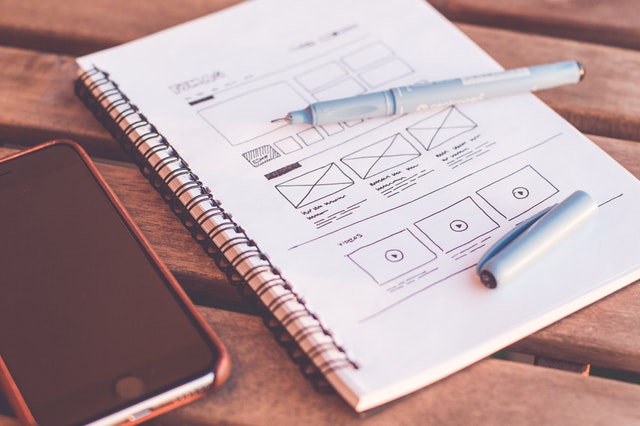 unlimited landing page wireframe design ui ux