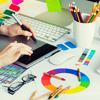 printing material with designers