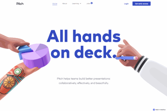 impressive designs on pitch deck