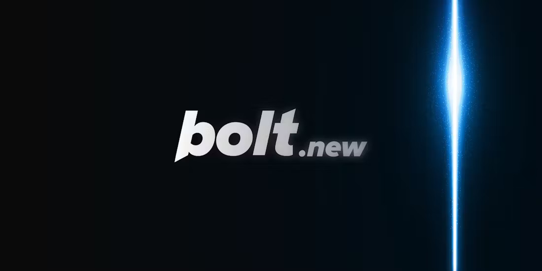 Design of bolt.new logo.