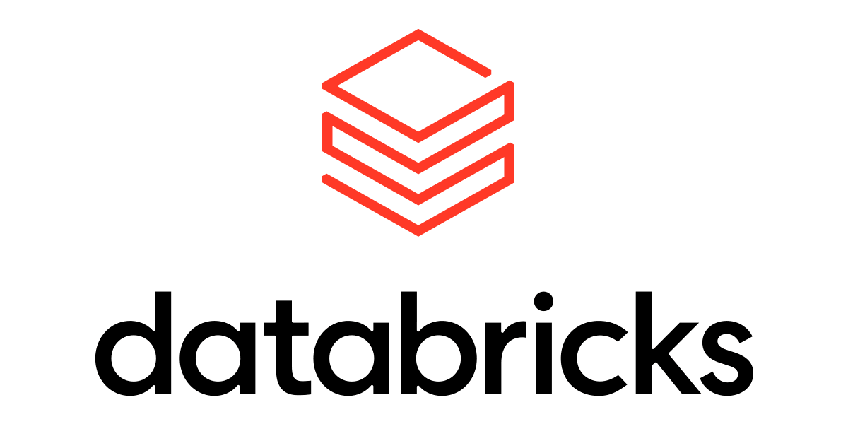 Databricks logo on a white background.