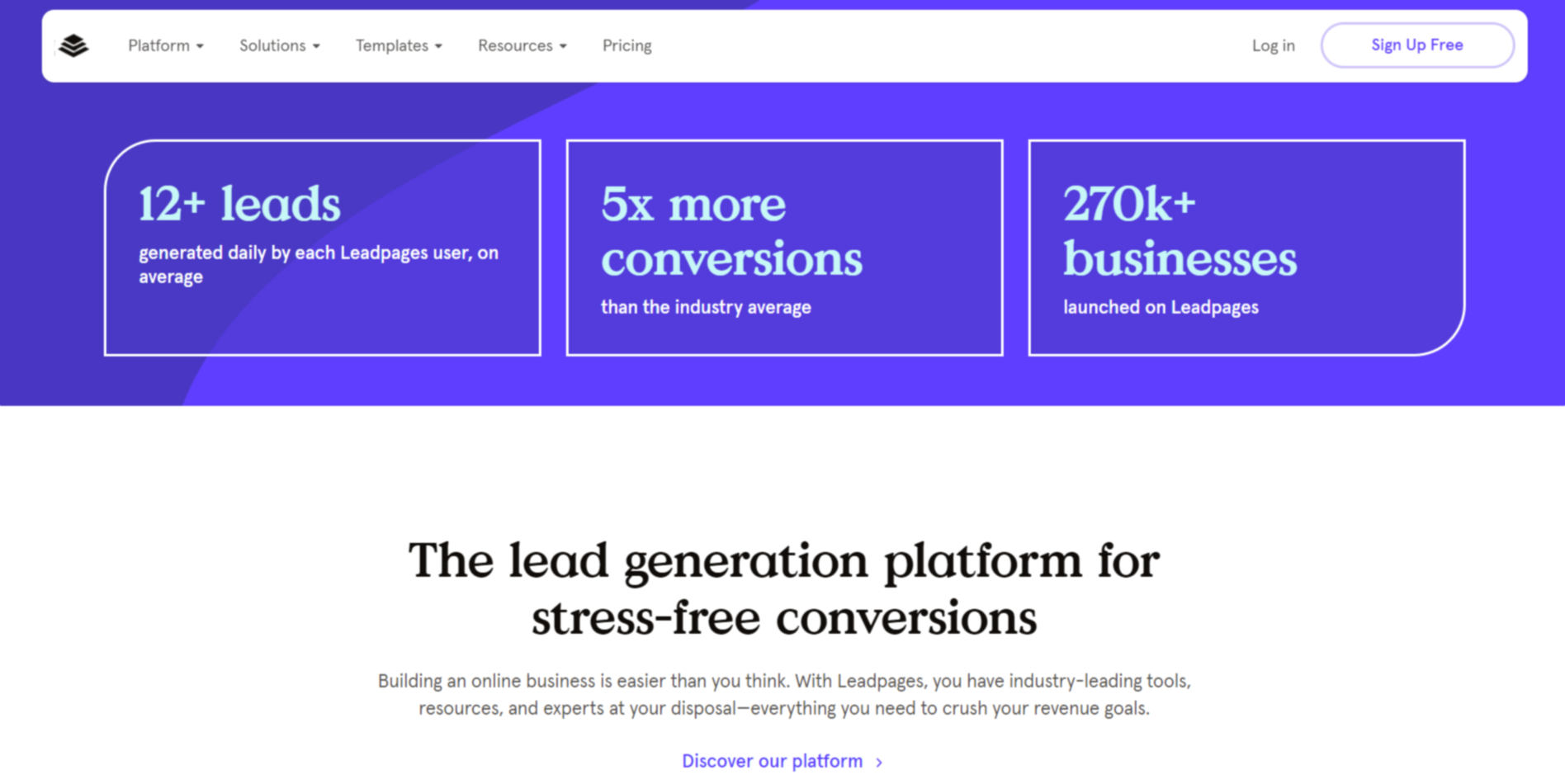 USP of Leadpages.