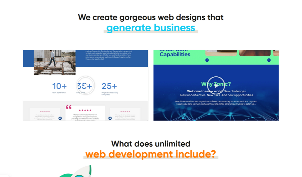 Flocksy Web Design & Development Service homepage.