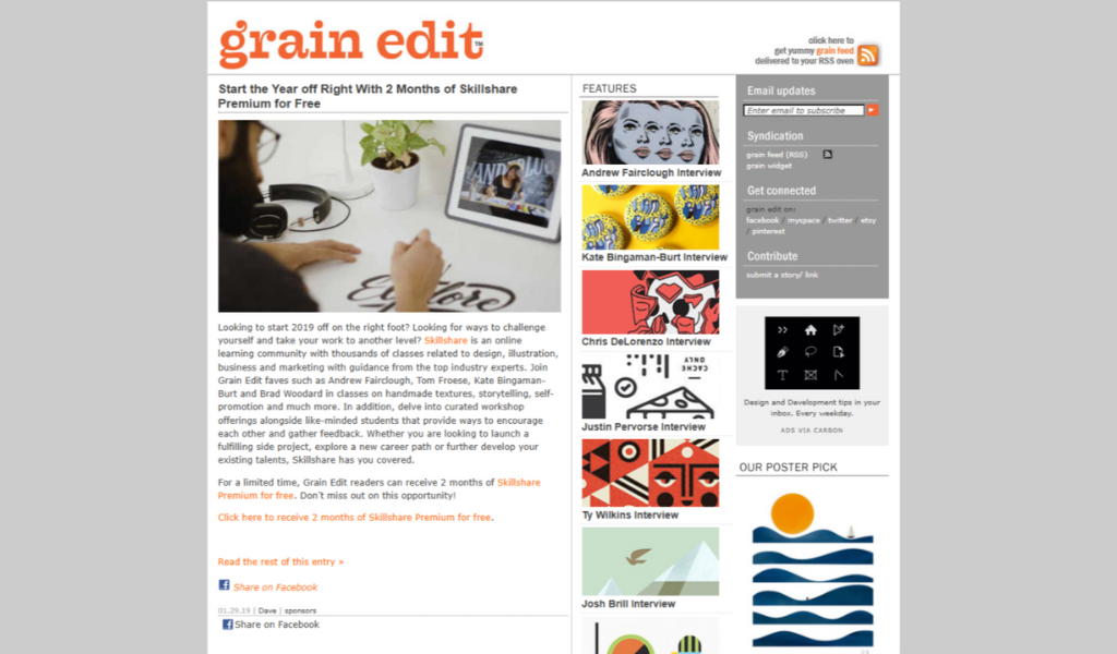 Grain edit design blog.