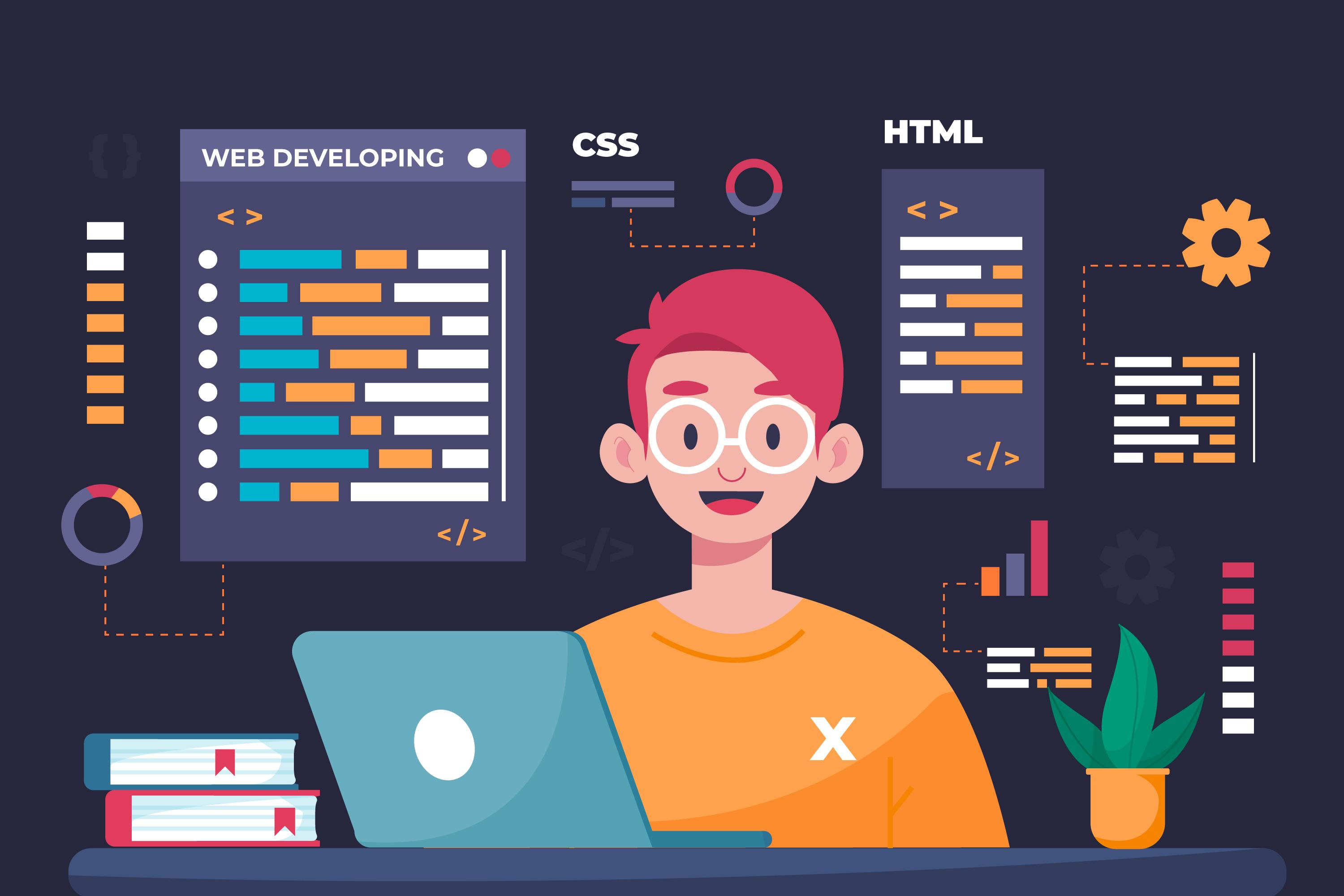 Illustration of coder 