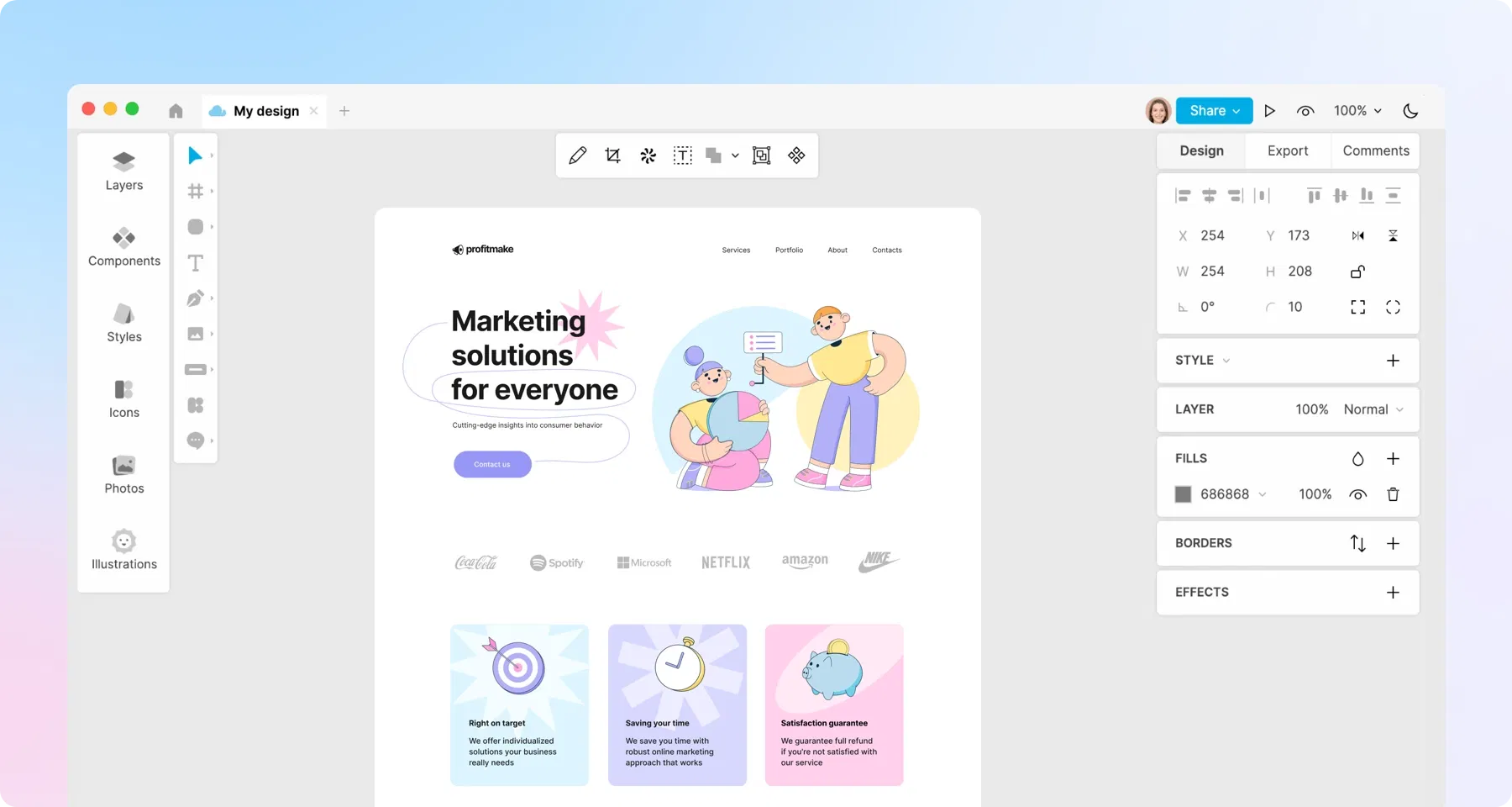 lunacy mobile app ui design
