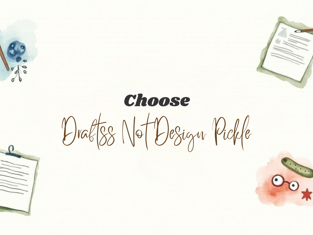 Draftss over Design Pickle