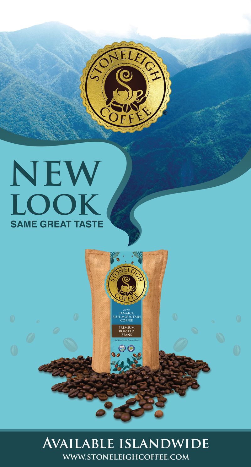 Newspaper advertisement design for Stoneleigh Coffee promoting new packaging and premium roasted beans, created by Draftss for the Draftss portfolio through our unlimited graphic designs service.