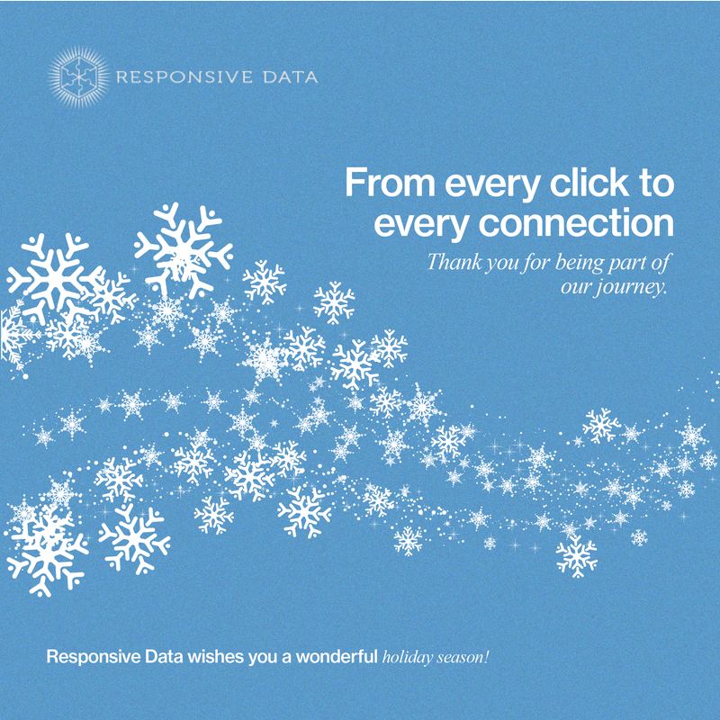 Holiday season social media graphic for Responsive Data, created by Draftss for the Draftss portfolio under the unlimited graphic designs service.