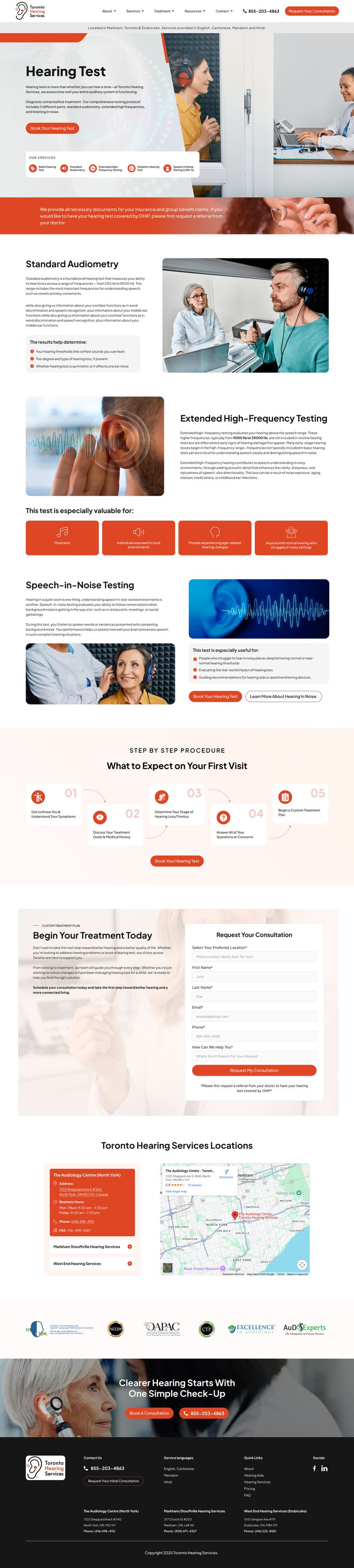 Mortgage free modular homes homepage with ownership process, testimonials, and consultation CTA, part of the Draftss portfolio for landing page design
