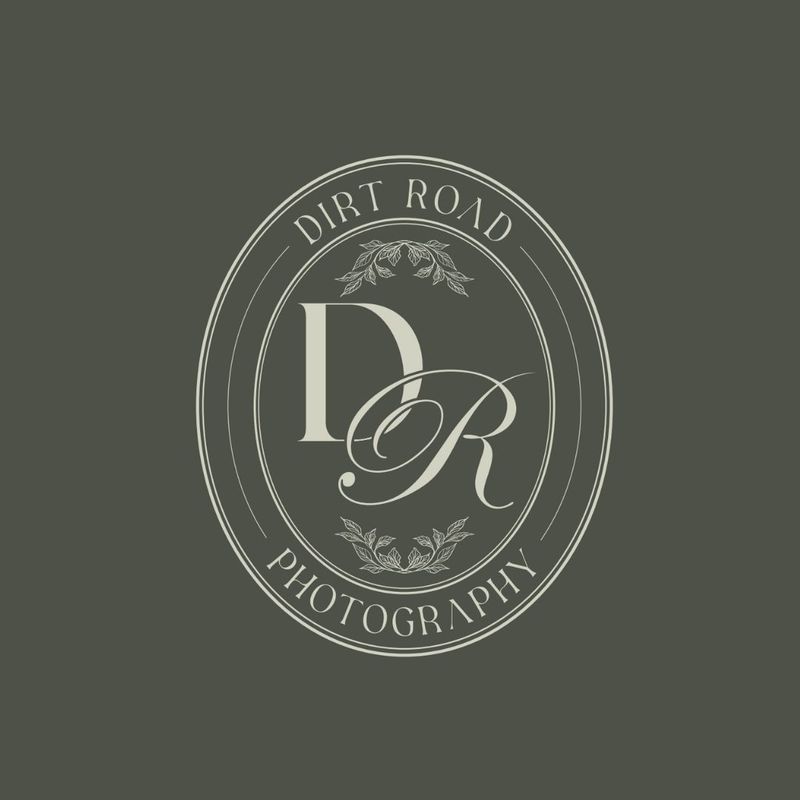 Elegant monogram logo design for Dirt Road Photography with vintage emblem style typography, part of the Draftss portfolio for logo design