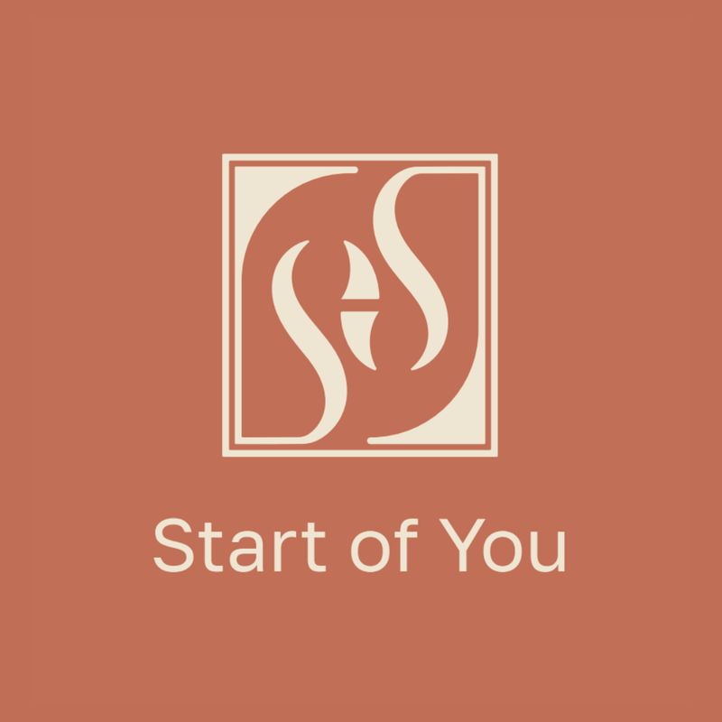Minimal monogram logo design for Start of You pregnancy companion journal brand, part of the Draftss portfolio for logo design